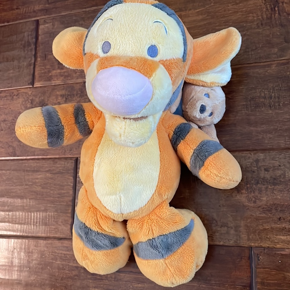 Disney Parks Winnie the Pooh Baby Tigger and Roo Plush